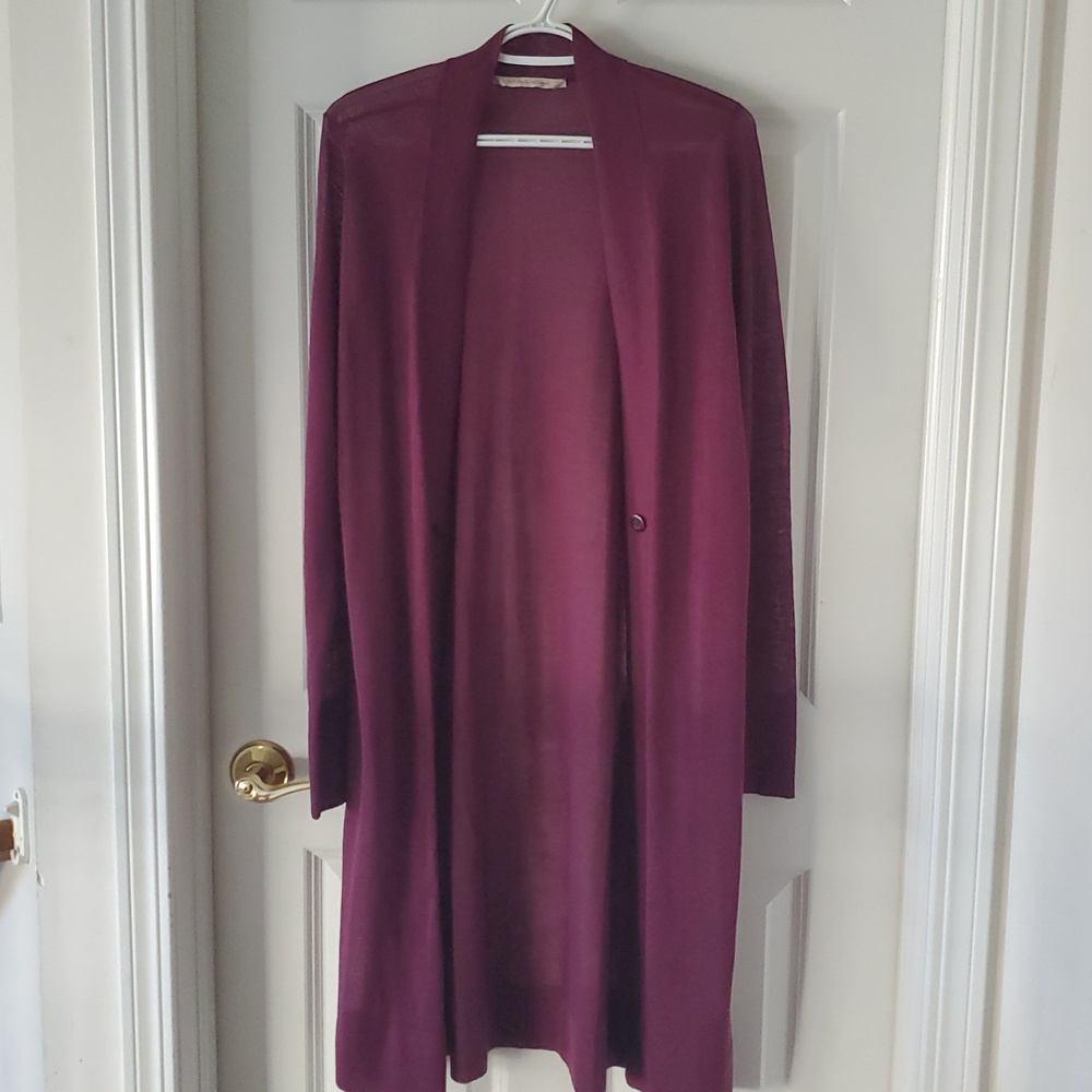 Soft Surroundings One Button Closure Front Cardig… - image 13